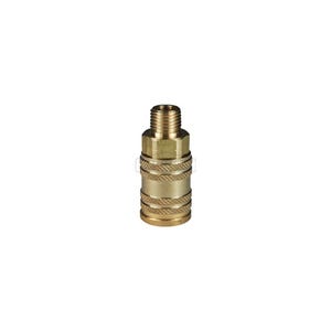 Dixon® 2MM3-B M Series ARO Quick Disconnect Pneumatic Coupler, 3/8 in Nominal, Quick Disconnect Coupler x FNPT, 300 psi Pressure, Brass