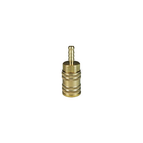 Dixon® 2MS3-B M Series ARO Quick Disconnect Pneumatic Coupler, 1/4 in Nominal, Quick Disconnect Coupler x Standard Hose Barb, 300 psi Pressure, Brass