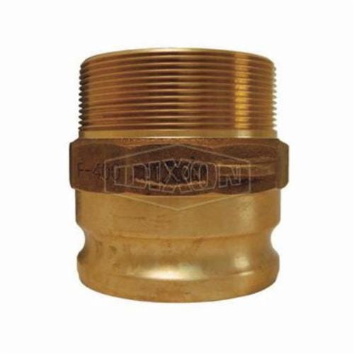 Dixon® 300-F-BR Boss-Lock™ Type F Cam and Groove Adapter, 3 in, Male Adapter x MNPT, Brass, Domestic