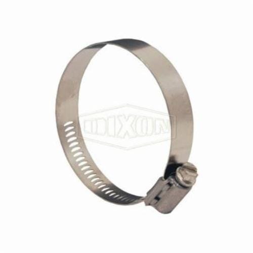 Dixon® Aero-Seal® 30044 Worm Gear Clamp, 2-20/64 to 3-16/64 in Clamp, Stainless Steel Band, 305 Stainless Steel Bolt, Domestic