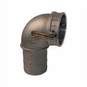 Dixon® 300C-90AL Type-C 90° Cam and Groove Elbow, 3 in, Female Coupler x Hose Shank, Aluminum, Domestic