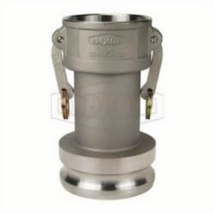 Dixon® 3040-DA-SS Type DA Cam and Groove Reducing Coupler, 4 x 3 in Nominal, Coupler x Adapter End Style, 316 Stainless Steel