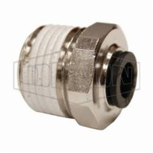 Legris by Dixon® 31755618 Push-In Connector, 3/8 x 1/4 in Nominal, MNPT x Tube, 290 psi Pressure, Brass/Nylon, Domestic