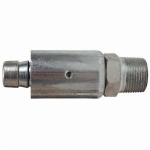 Dixon® 3508WF 3500 Low Profile Hose-to-Pipe Nipple, 3/8 x 1/2 in Nominal, Hose Shank x Male NPT, 600 psi Pressure, Steel, Domestic