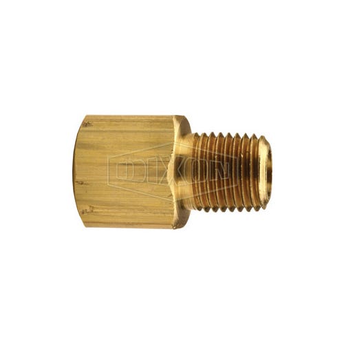Dixon® 3750604C Reducer Adapter, 3/8 x 1/4 in Nominal, MNPT x FNPT End Style, Brass