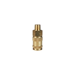 Dixon® 3CJM3-B CJ Series High Flow Male Quick Disconnect Pneumatic Coupler, 3/8-18 Nominal, Quick Disconnect Coupler x FNPT, 300 psi Pressure, Brass