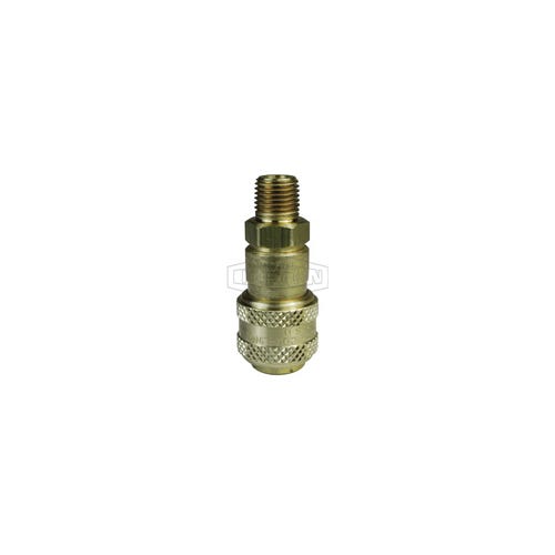 Dixon® 3DBM3-B Industrial Automatic Male Quick Disconnect Pneumatic Coupler, 3/8-19 Nominal, 300 psi Pressure, Brass
