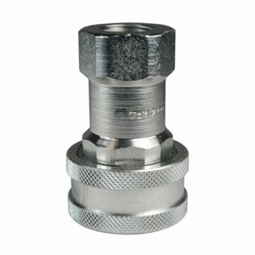 Dixon® 3HF3 H Series Hydraulic Interchange Coupler, 3/8 in x 3/8-18 Nominal, Quick-Connect x Female NPTF, Buna-N® Seal/Steel Body, Domestic