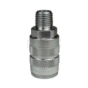 Dixon® 3JM2 Tru-Flate Automotive Male Quick Disconnect Pneumatic Coupler, 1/4-18 Nominal, Quick Disconnect Coupler x NPTF