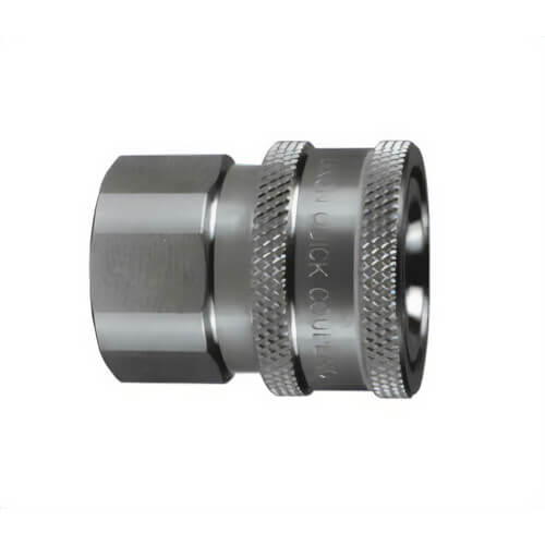 Dixon® 3VF3-SS-E 3/8 V Coup, 3/8 F-NPTF 316SS, Unvalved