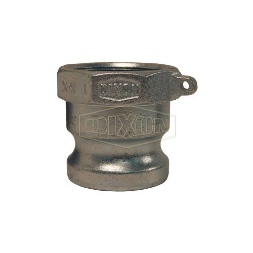 Dixon® 400-A-PM Boss-Lock™ Type A Cam and Groove Adapter, 4 in, Male Adapter x FNPT, Malleable Iron