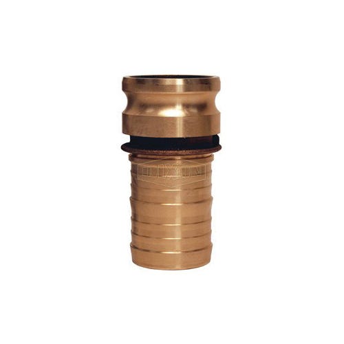 Dixon® 400-E-BR Boss-Lock™ Type E Cam and Groove Adapter, 4 in, Male Adapter x Hose Shank, Brass