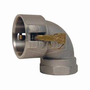 Dixon® 400D-90AL Type D 90° Cam and Groove Elbow, 4 in, Female Coupler x FNPT, Aluminum, Domestic