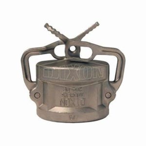 Dixon® 400DC-LSS Lockable Cam and Groove Dust Cap, 4 in, 316 Stainless Steel, Domestic
