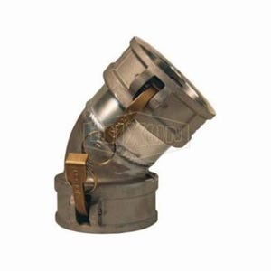 Dixon® 400DD-45AL 45° Cam and Groove Elbow, 4 in, Female Coupler, Aluminum, Domestic