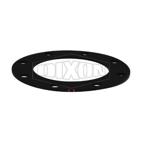 Dixon® 300GTTFBL Gasket with (2) Orange Stripe, Baylast™, 3 in, 5-5/8 in OD x 1/8 in Thick