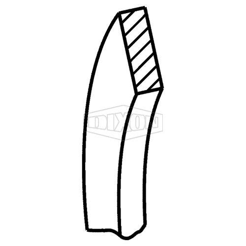 Dixon® 40IE200 I-Line Gasket, 2 in Nominal, 3/32 in Thick, EPDM