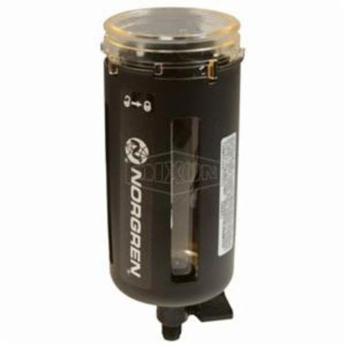 Dixon® 4325-51R Filter Bowl with Bowl Guard and Manual Drain, Use with F74/B74 Filter, Plastic