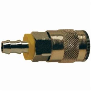 Dixon® 4FB4 DQC DF Industrial Semi-Auto Pneumatic Coupler, 1/2 in Nominal, Coupler x Push-On Barb End Style, Steel, Domestic