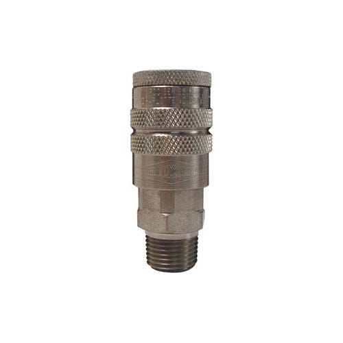 Dixon® 4FM4-S Industrial Male Quick Connect Coupler, 1/2-14 Nominal, Quick Disconnect Coupler x NPTF, 300 psi Pressure