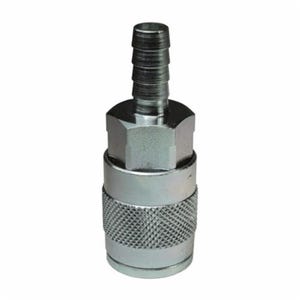 Dixon® 4FS4 F Interchange Semi-Automatic Pneumatic Coupler, 1/2 in, Standard Hose Barb x Quick-Connect, Steel