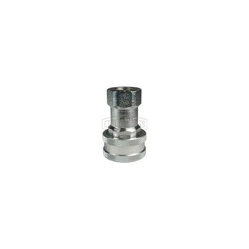 Dixon® 4HOF5 DQC H Industrial Interchange Poppet Valve Female Coupler, 7/8-14 Nominal, Female O-Ring Boss™ End Style, Steel