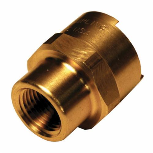 Dixon® 4NF6-B Bowes Interchange Bowes Pneumatic Coupler, N-Series, 1/2 in, Quick-Connect x FNPT, Brass