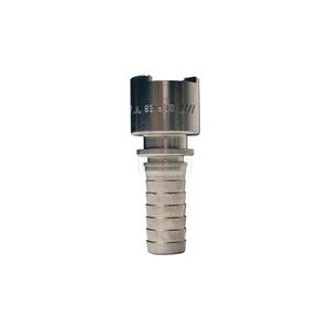 Dixon® Dix-Lock™ 4NS8-S N Series Interchange Quick Disconnect Pneumatic Hose Barb Coupler, 1 in Nominal, Quick Disconnect Coupler x Standard Hose Barb
