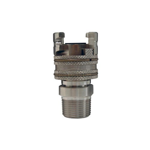 Dixon® Dual-Lock™ 4PM6-S P Series Thor Interchange Female Quick Disconnect Coupler, 3/4 in Nominal, Quick Disconnect Coupler x NPTF, 300 psi Pressure