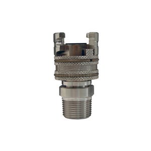 Dixon® Dual-Lock™ 4PM6-S P Series Thor Interchange Female Quick Disconnect Coupler, 3/4 in Nominal, Quick Disconnect Coupler x NPTF, 300 psi Pressure