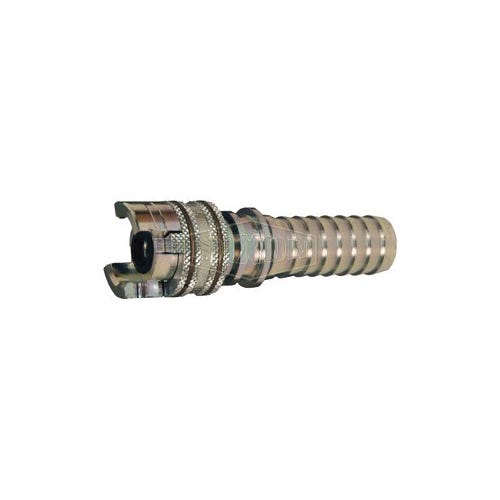Dixon® 4PS8 Dual Lock Thor Interchange Quick Acting Coupling with Locking Sleeve, 1 in, Hose Barb, Steel, Plated