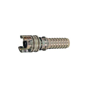 Dixon® 4PS8 Dual Lock Thor Interchange Quick Acting Coupling with Locking Sleeve, 1 in, Hose Barb, Steel, Plated