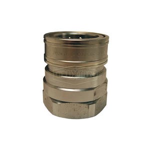 Snap-Tite by Dixon® 4VF4 H Series Interchange Valved Quick Connect Coupling, 1/2-14 Nominal, FNPT, Steel, Domestic