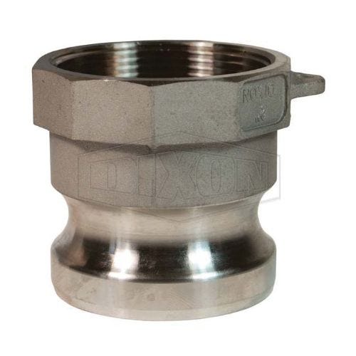 Dixon® 500-A-SS Boss-Lock™ Type A Cam and Groove Adapter, 5 in, Male Adapter x FNPT, 316 Stainless Steel