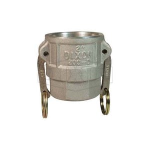 Dixon® 500-D-AL Type D Cam and Groove Coupler, 5 in Nominal, Female Coupler x FNPT End Style, Aluminum