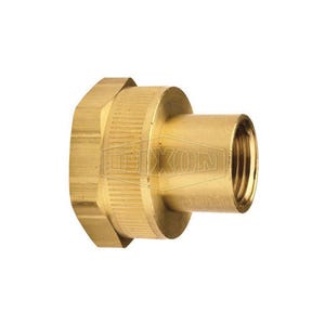 Dixon® 5011208C Adapter, 3/4-11-1/2 x 1/2-14, Female Garden Hose Thread x FNPT, Brass