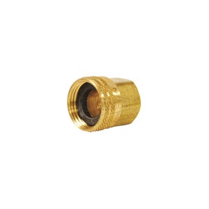 Dixon® 5021208CLF Garden Hose Adapter, 3/4-11-1/2 x 1/2-14, Female Garden Hose Thread Swivel x FNPT, 34 to 195°F