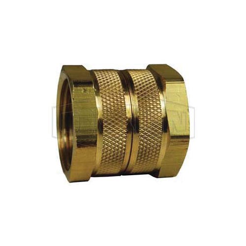 Dixon® 5061212C Adapter, 3/4-11-1/2, Female Garden Hose Thread Swivel x Female Garden Hose Thread, Brass