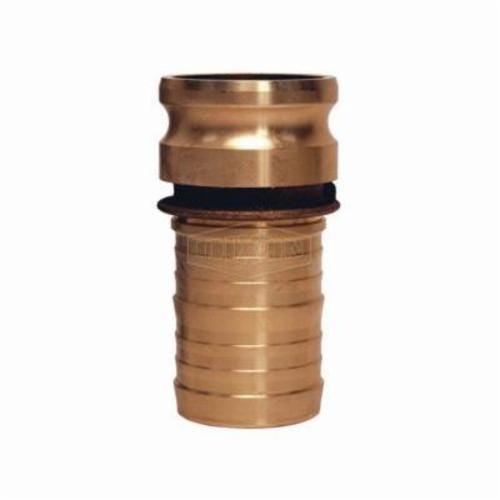 Dixon® 600-E-BR Boss-Lock™ Type E Cam and Groove Adapter, 6 in, Male Adapter x Hose Shank, Brass, Domestic