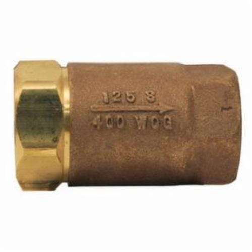 Dixon® 61-108 Ball Cone Check Valve, 2 in Nominal, FNPT Connection End Style, Brass Body, PTFE Seat Soft goods, Domestic