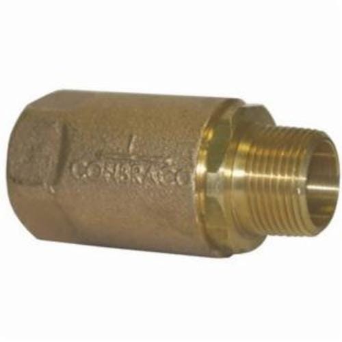 Dixon® 61-204 Ball Cone Check Valve, 3/4 in Nominal, MNPT x FNPT End Style, Brass Body, PTFE Seat Soft goods, Domestic