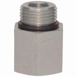 Dixon® 6405-10-8 Female Pipe Adapter, 7/8-14 x 1/2-14 Nominal, Male SAE O-Ring Boss™ x Female NPTF, Steel