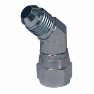 Dixon® 6502-4 Hydraulic Tube Elbow, 7/16-20 Nominal, 37° Female JIC Swivel x 37°  Male JIC Flare, Steel, Domestic