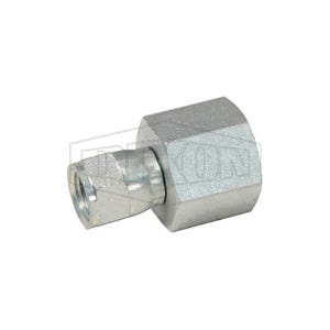 Dixon® 6506-6-6 Hydraulic Adapter, 9/16-18 x 3/8-18 Nominal, Female 37°  JIC Swivel x Female NPTF, Steel