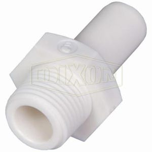 Dixon® 65216218WP2 LIQUIfit™ Stem Adapter, 1/2 x 3/8 in Nominal, Tube x MNPT End Style, Nylon, Domestic