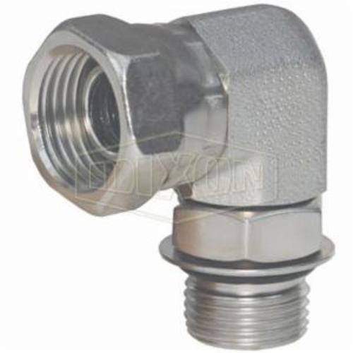 Dixon® 6901-6-4 Swivel Nut Elbow, 9/16-18 x 1/4-18 Nominal, Male SAE O-Ring Boss™ x Female NPSM, Steel