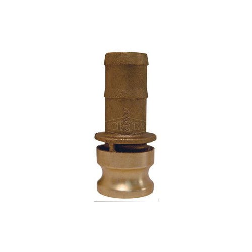 Dixon® 75-E-BR Boss-Lock™ Type E Cam and Groove Adapter, 3/4 in, Male Adapter x Hose Shank, Brass, Domestic