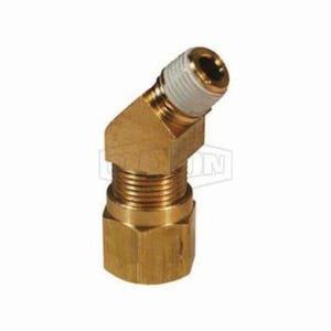 Dixon® 79NAB42VS 45° Air Brake Elbow, 7/16-24 x 1/8 in, Straight Thread x Pipe, Brass, Domestic