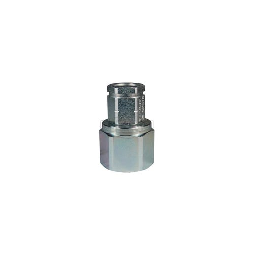 Dixon® 8CVVBF8 DQC CVV European Interchange Female Coupler, 1-11 Nominal, Female BSPP, Steel