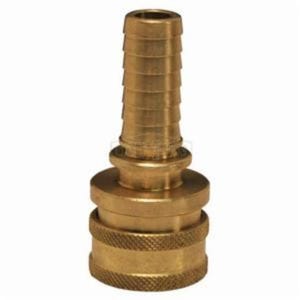 Dixon® 8ES8-B E Series Straight Through Interchange Hose Coupling, 1 in Nominal, Hose Barb, Brass, Domestic